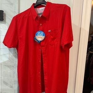 Moose Creek Red Casual Button Down Shirt